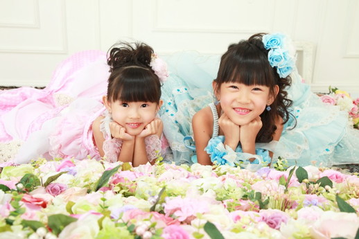 ライトアップ七五三写真大阪