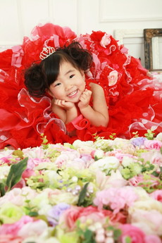 ライトアップ七五三写真大阪