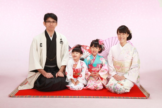 ライトアップ七五三写真大阪